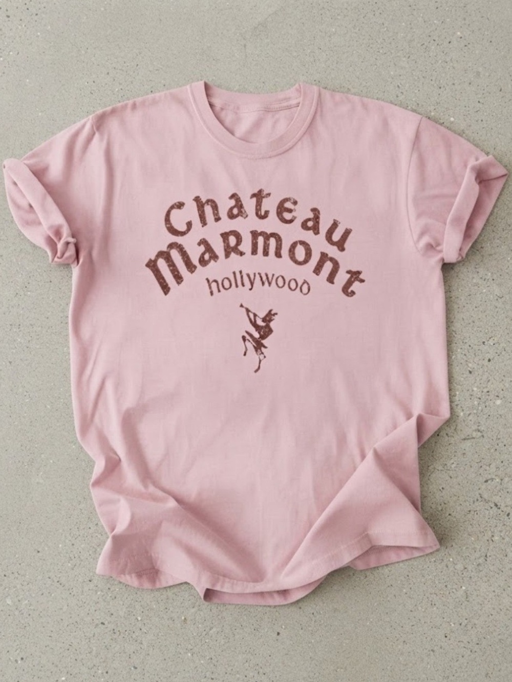 Gildan Dusty Pink Chateau Marmont Graphic Tee